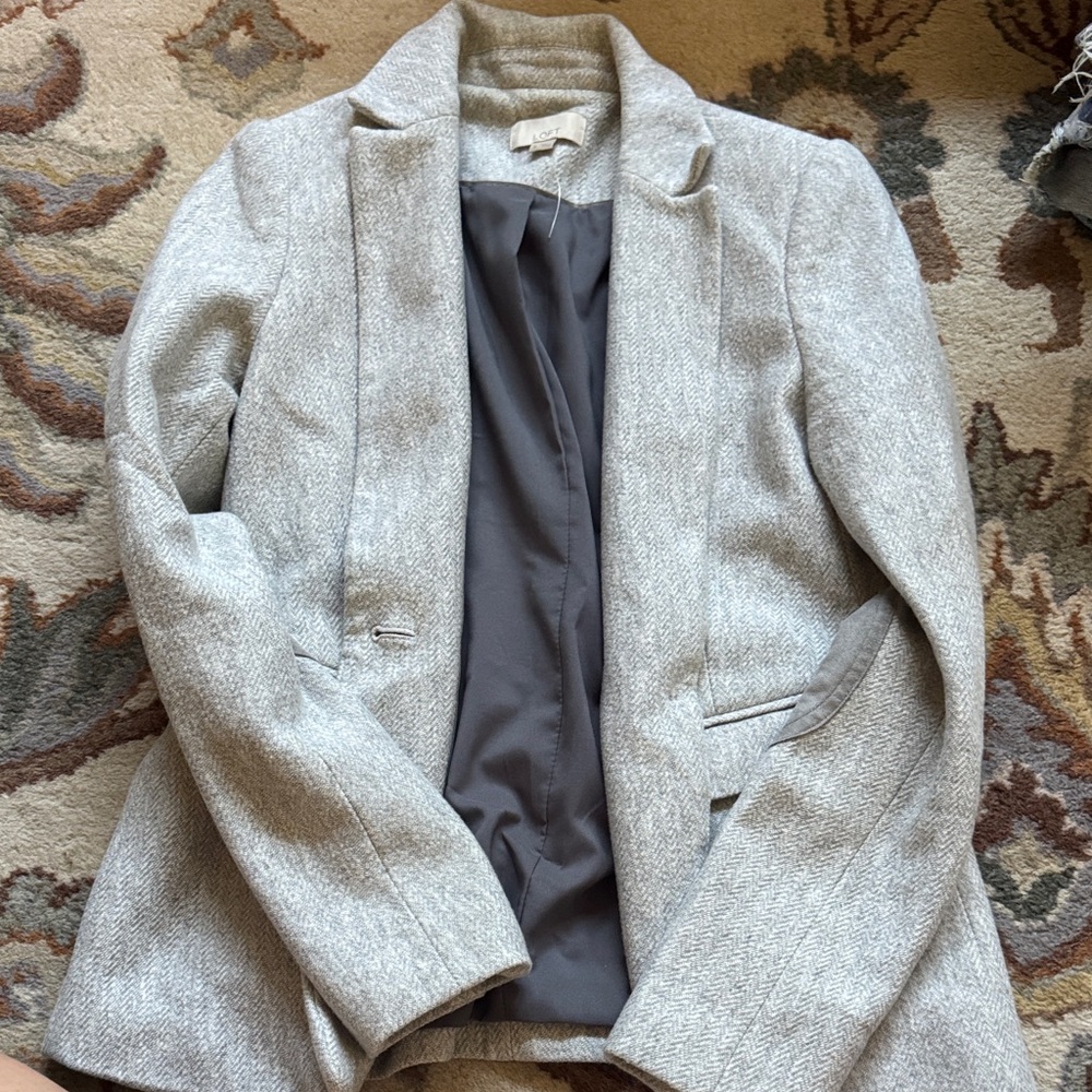 LOFT Light Gray Blazer